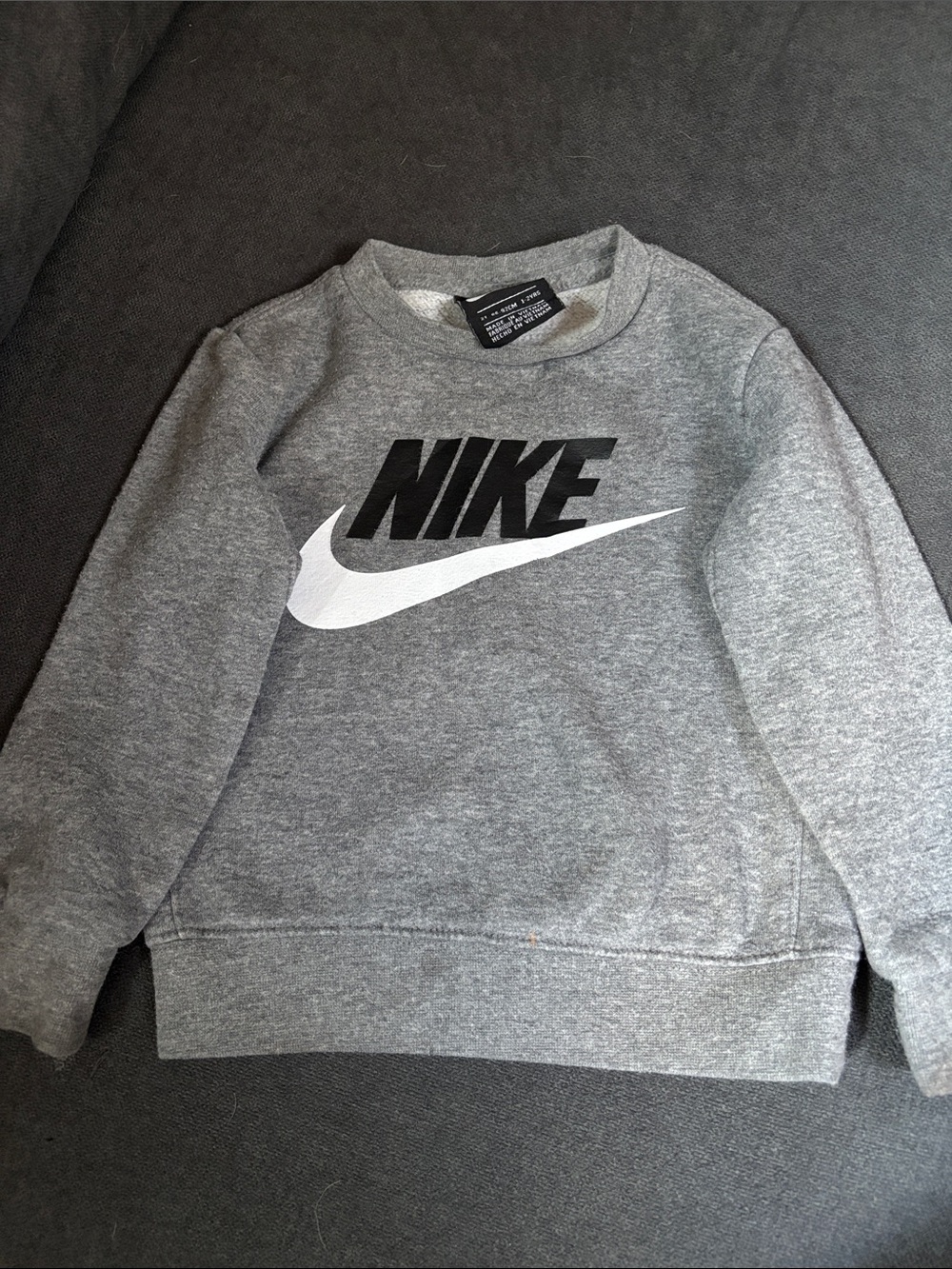 Nike Gray Logo Crewneck Sweater 2T